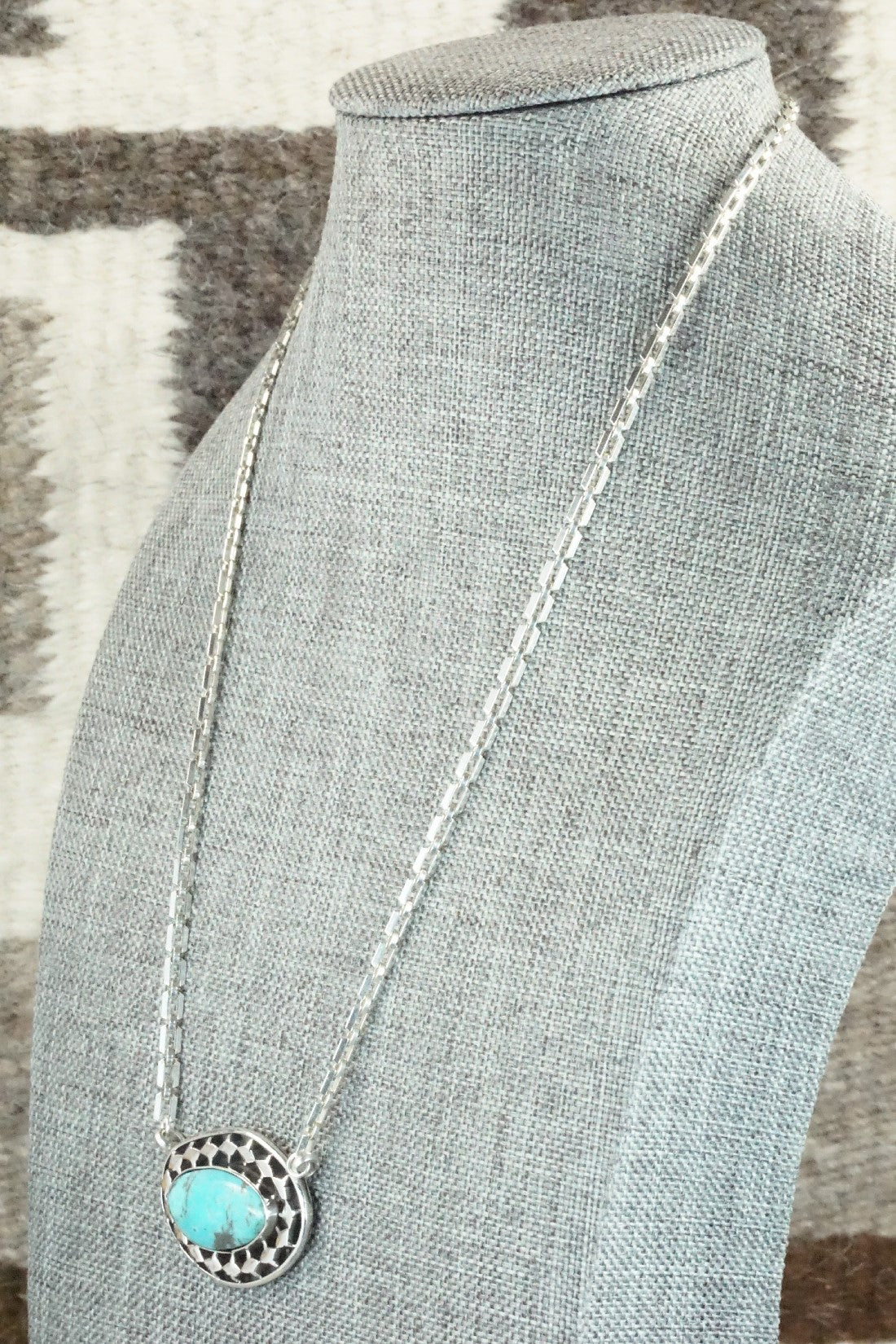 Turquoise & Sterling Silver Necklace - Sharon McCarthy