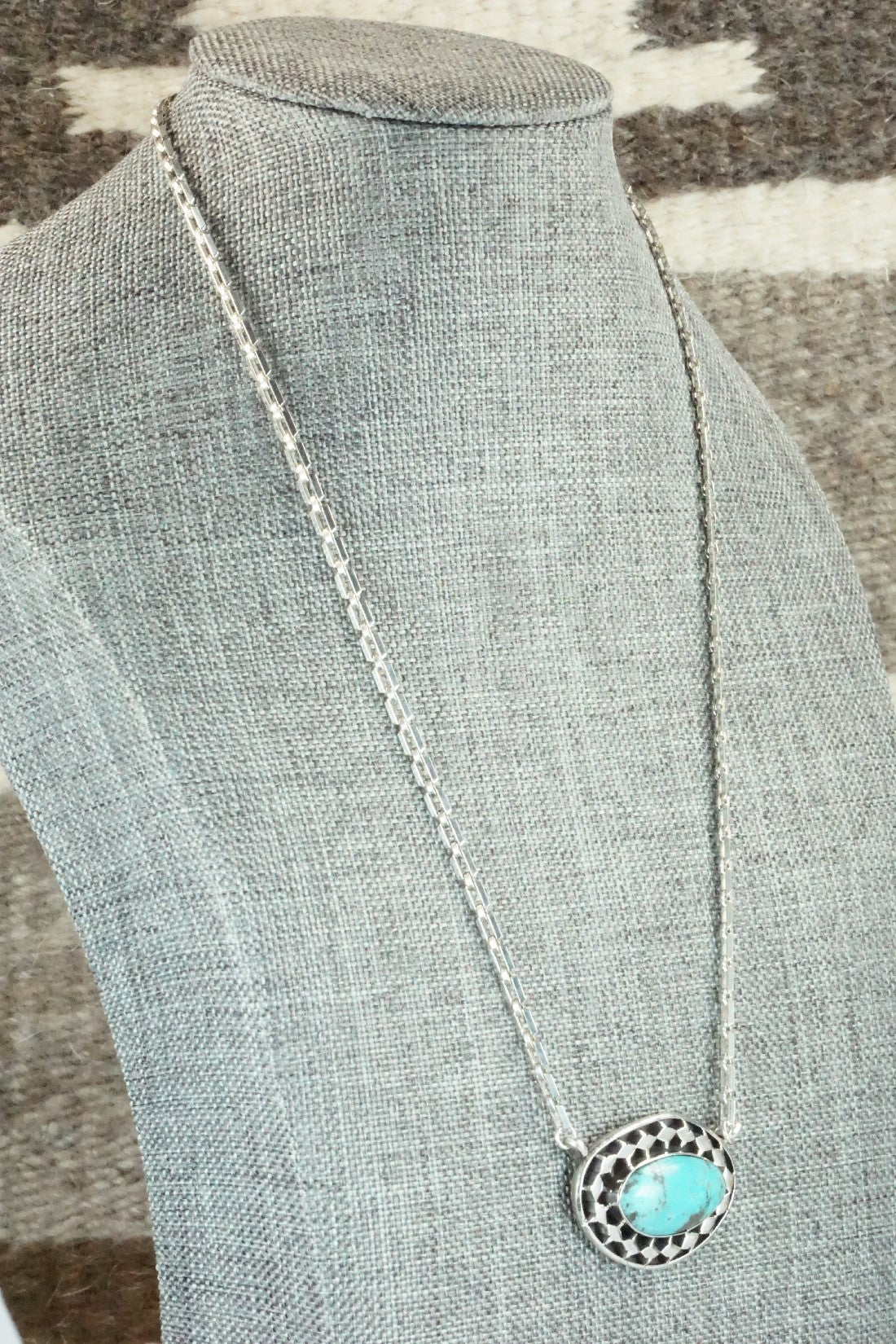 Turquoise & Sterling Silver Necklace - Sharon McCarthy