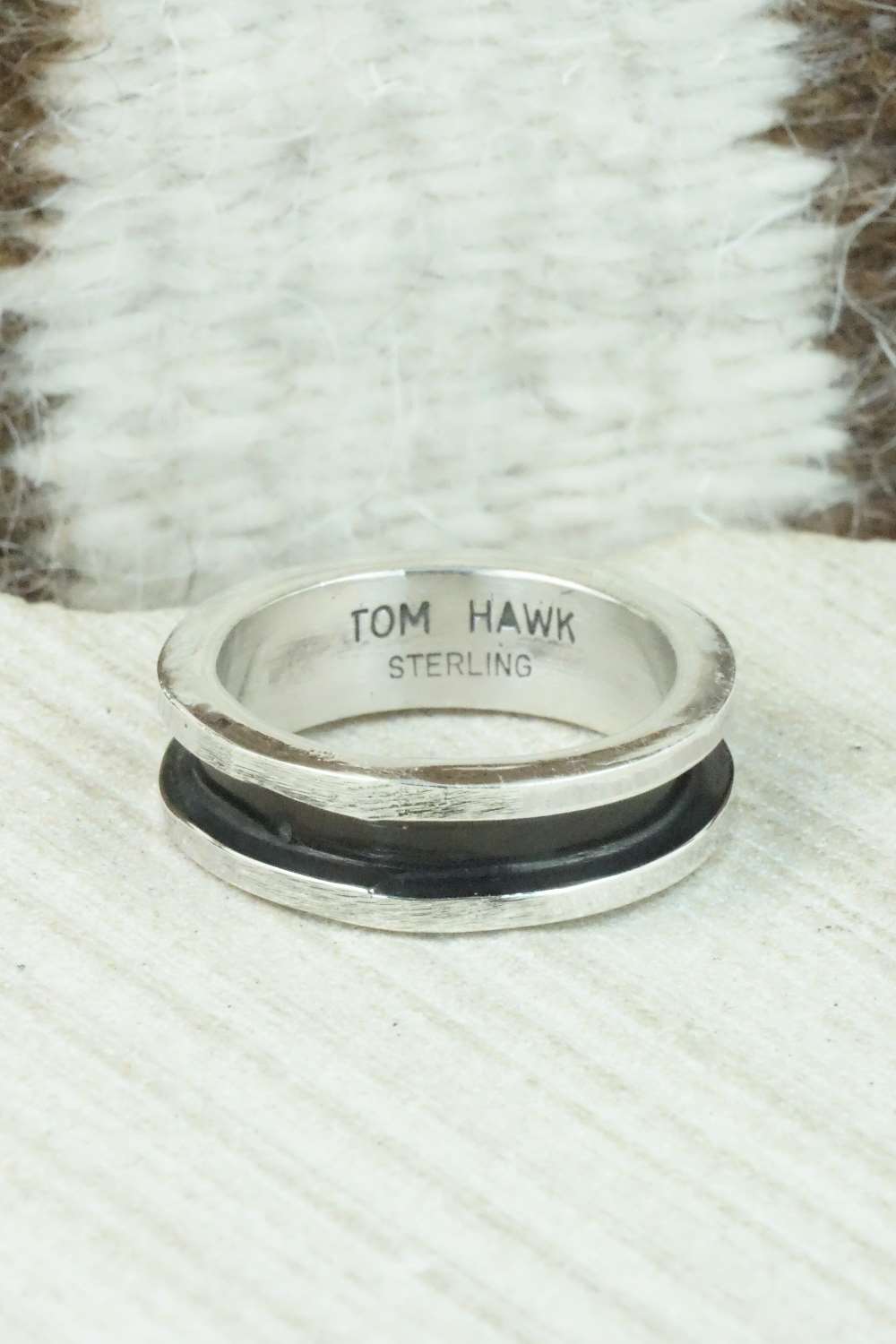 Sterling Silver Ring - Tom Hawk - Size 10.5