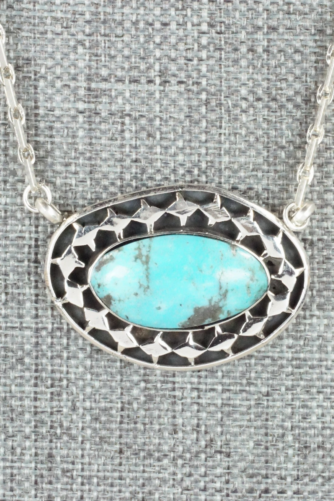 Turquoise & Sterling Silver Necklace - Sharon McCarthy