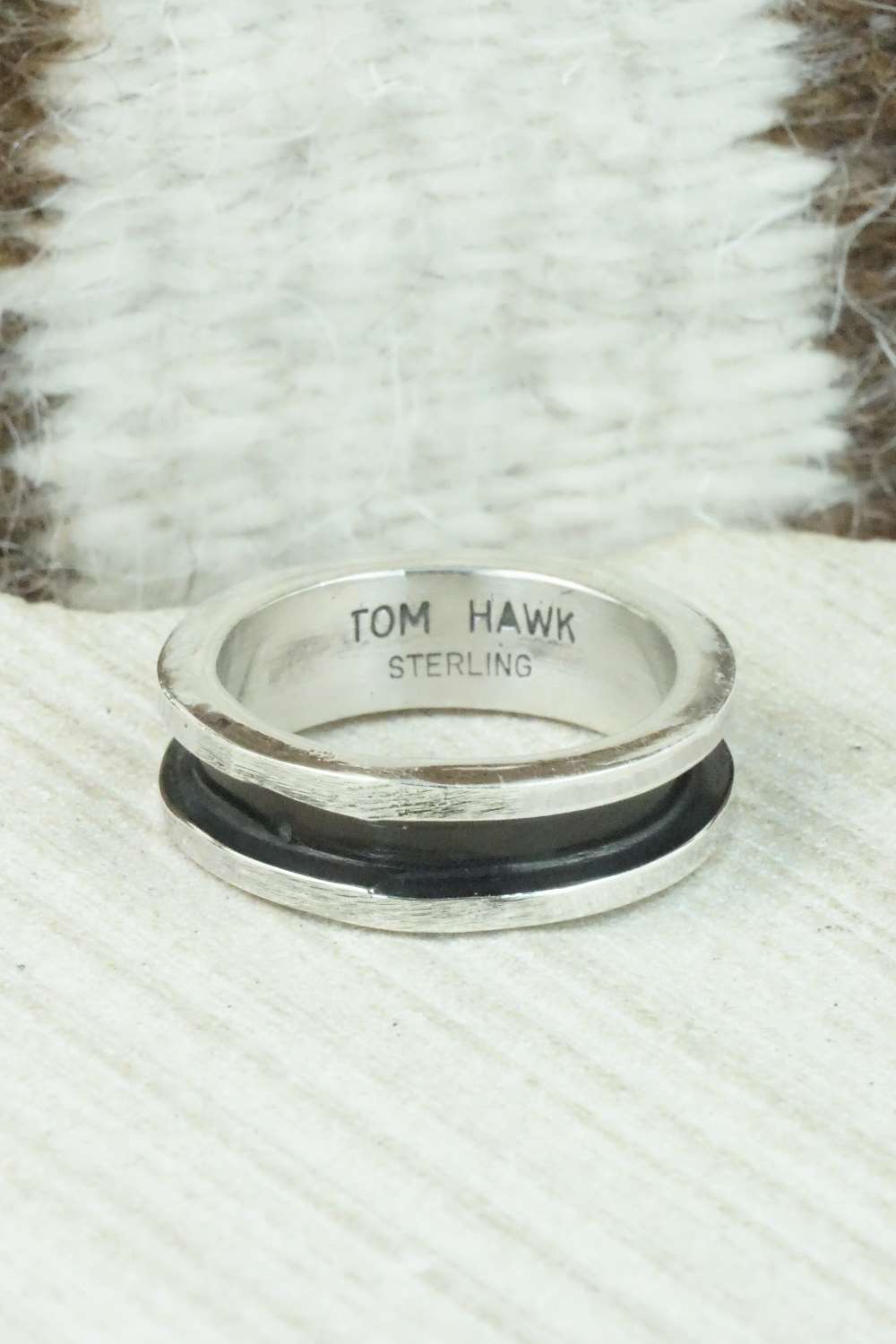 Sterling Silver Ring - Tom Hawk - Size 9.5