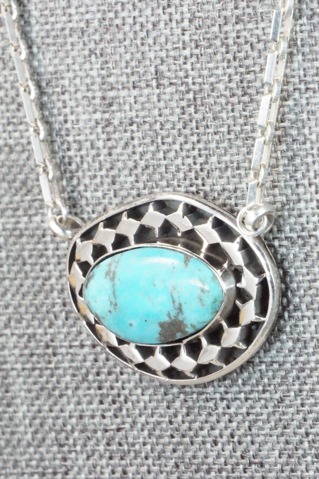 Turquoise & Sterling Silver Necklace - Sharon McCarthy