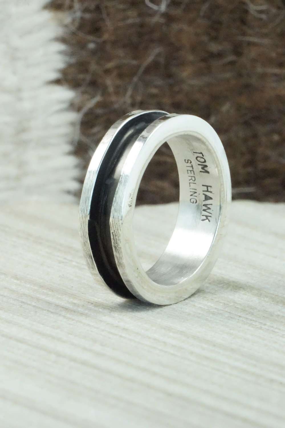 Sterling Silver Ring - Tom Hawk - Size 10.5