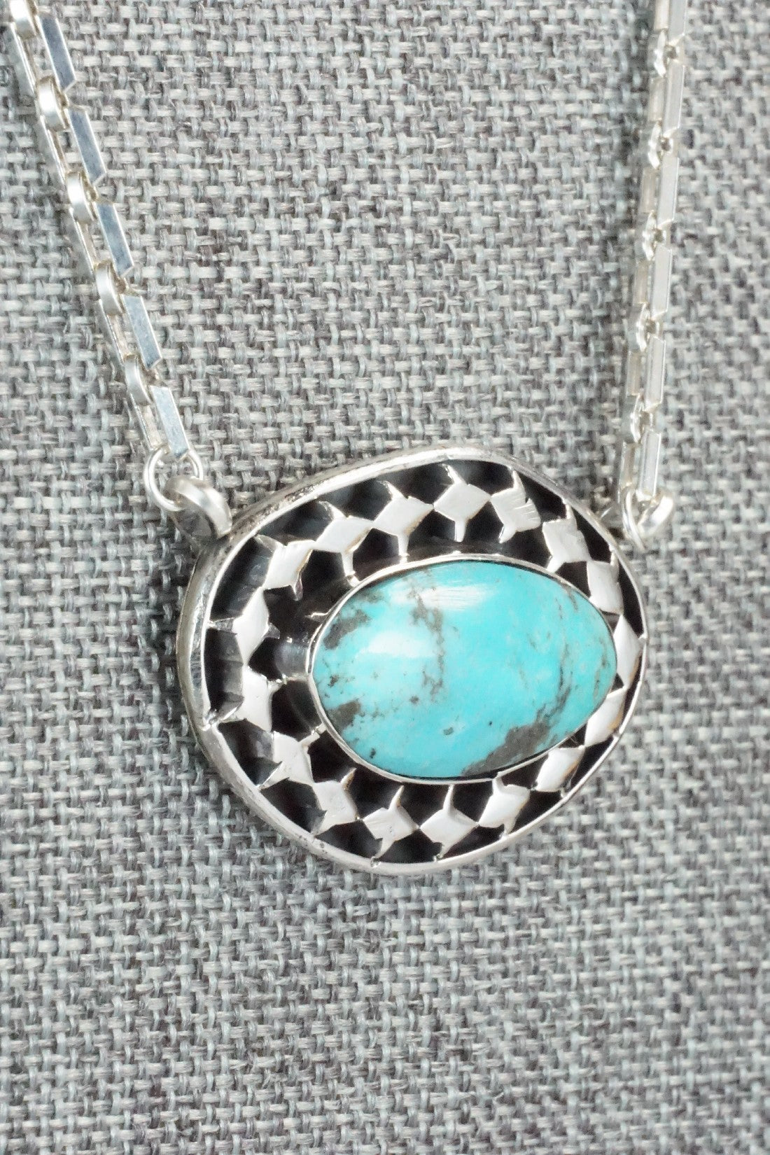 Turquoise & Sterling Silver Necklace - Sharon McCarthy
