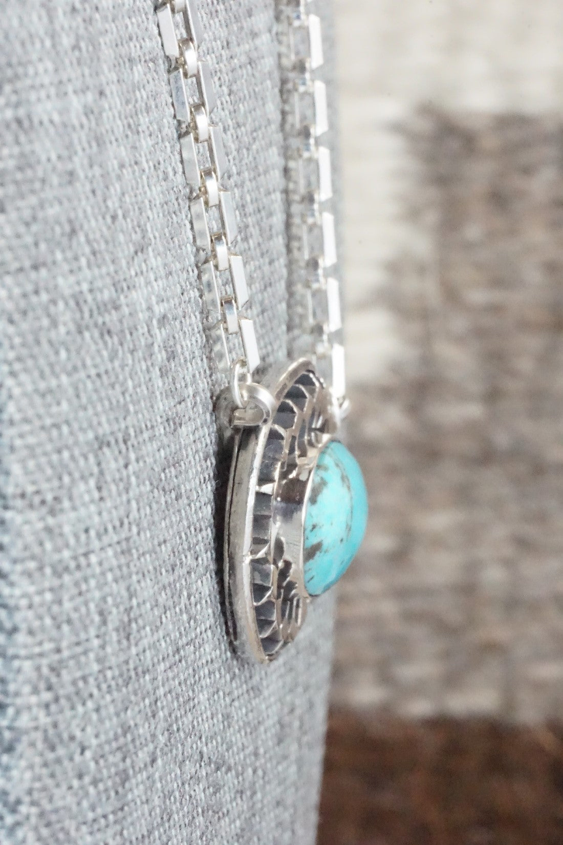 Turquoise & Sterling Silver Necklace - Sharon McCarthy