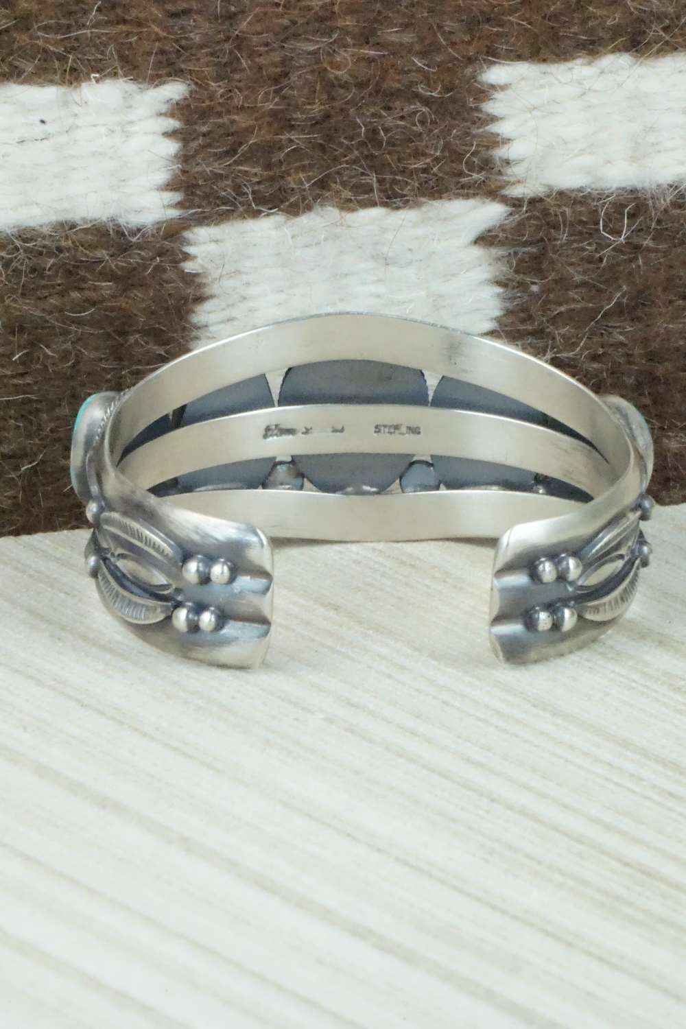 Turquoise & Sterling Silver Bracelet - Tom Lewis
