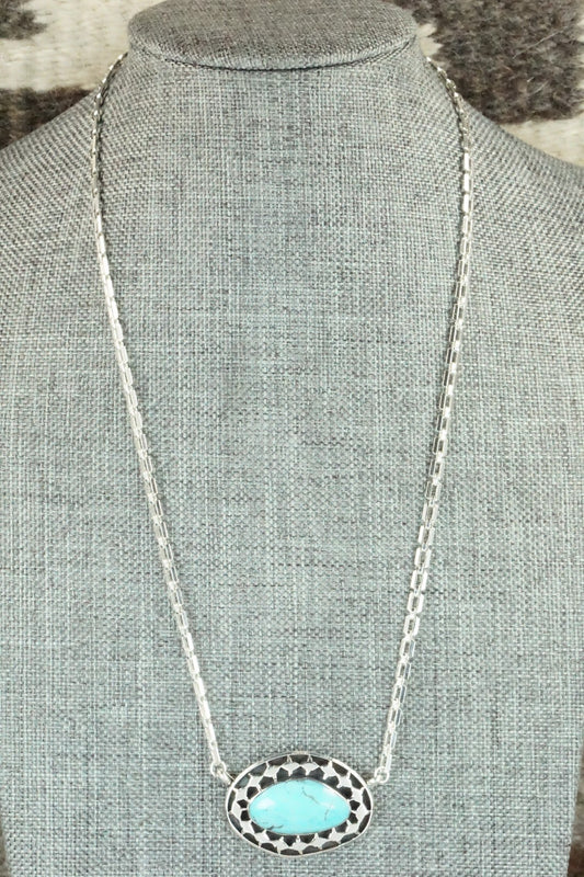 Turquoise & Sterling Silver Necklace - Sharon McCarthy