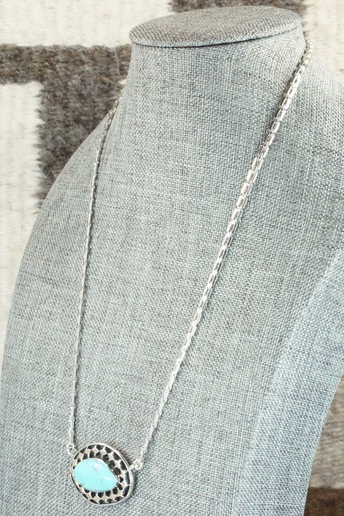 Turquoise & Sterling Silver Necklace - Sharon McCarthy