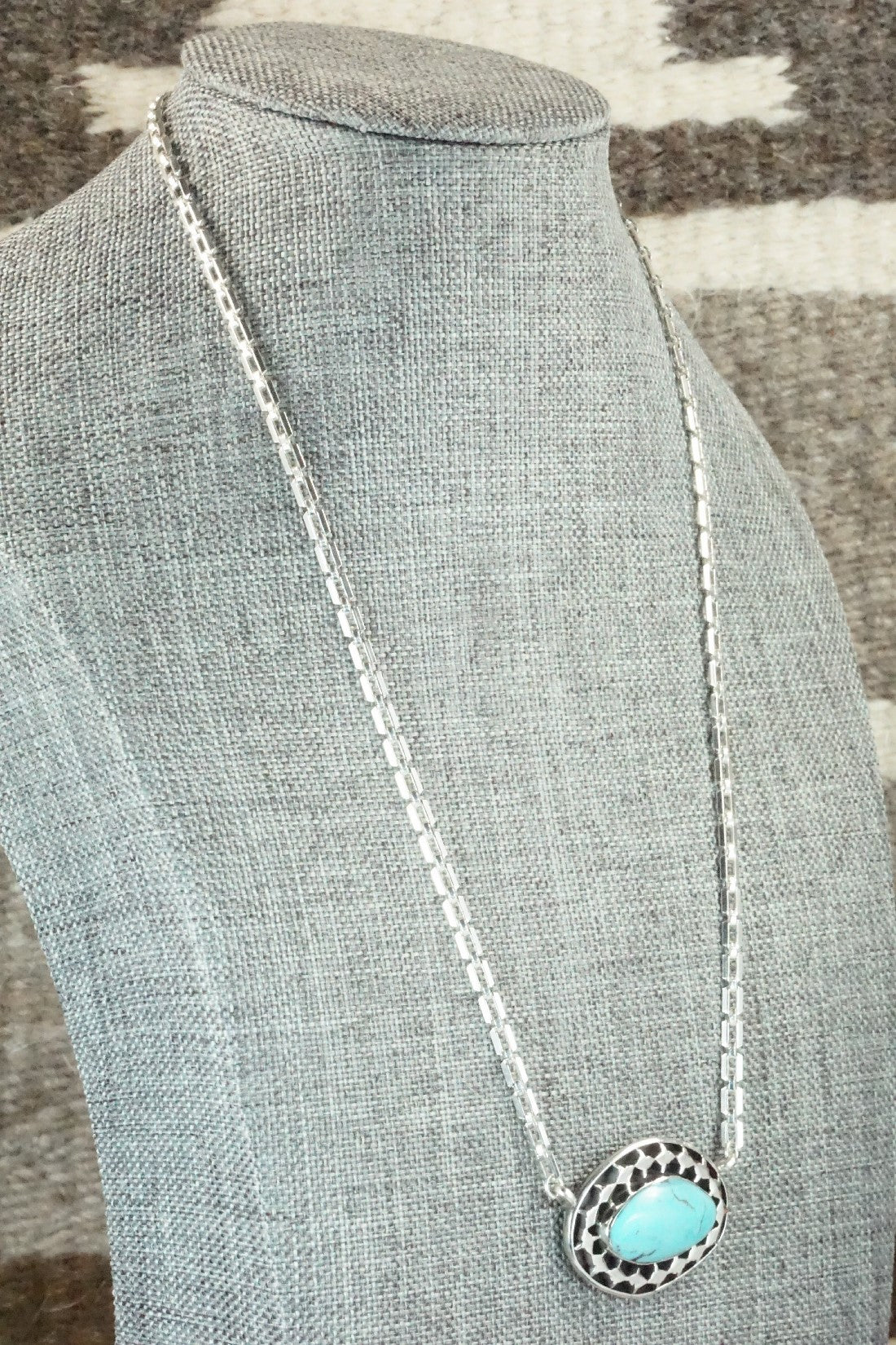 Turquoise & Sterling Silver Necklace - Sharon McCarthy