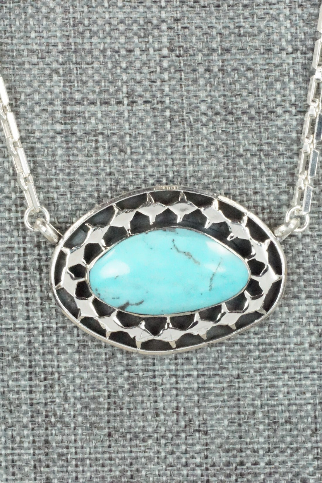 Turquoise & Sterling Silver Necklace - Sharon McCarthy