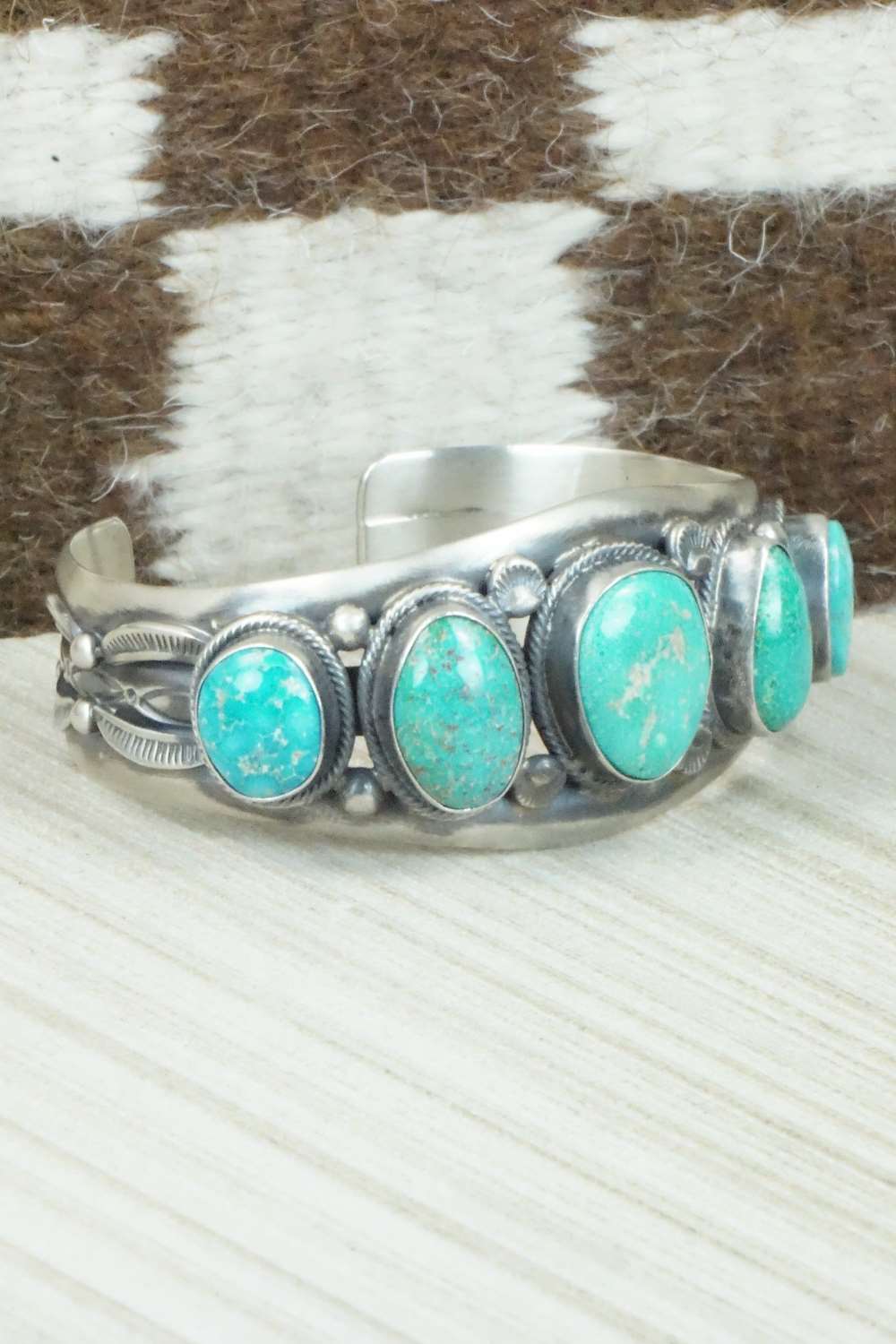Turquoise & Sterling Silver Bracelet - Tom Lewis