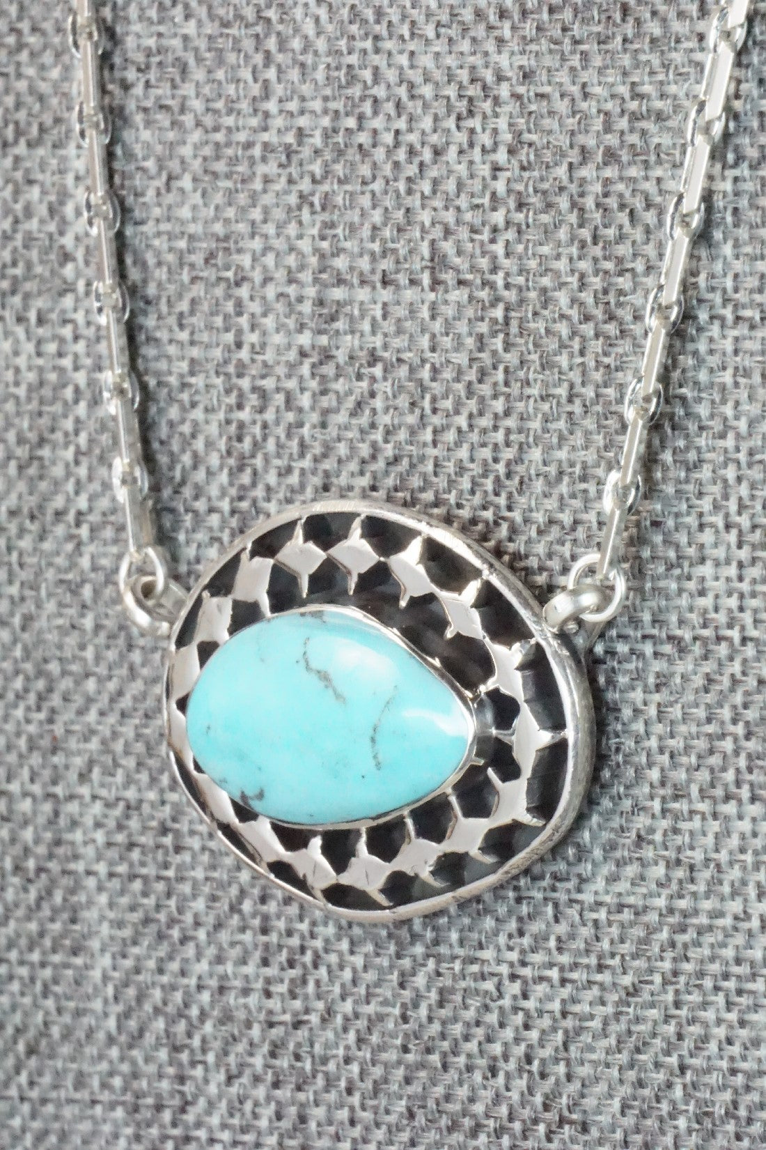 Turquoise & Sterling Silver Necklace - Sharon McCarthy