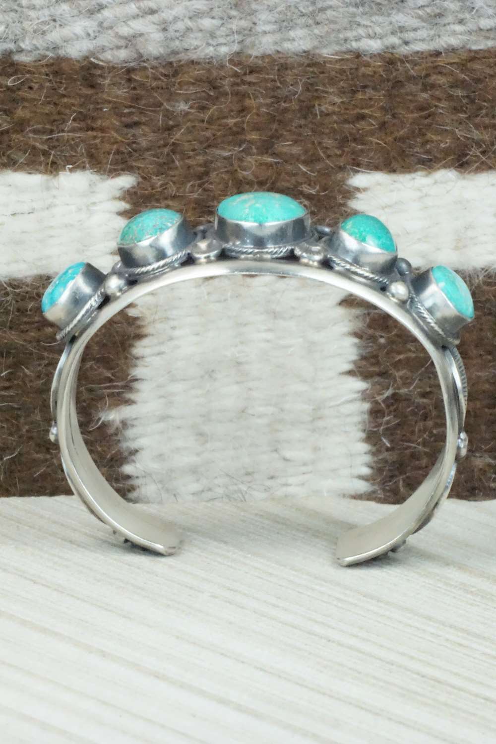Turquoise & Sterling Silver Bracelet - Tom Lewis