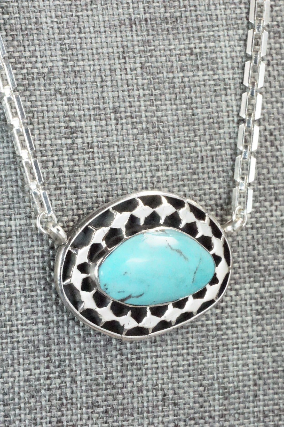 Turquoise & Sterling Silver Necklace - Sharon McCarthy