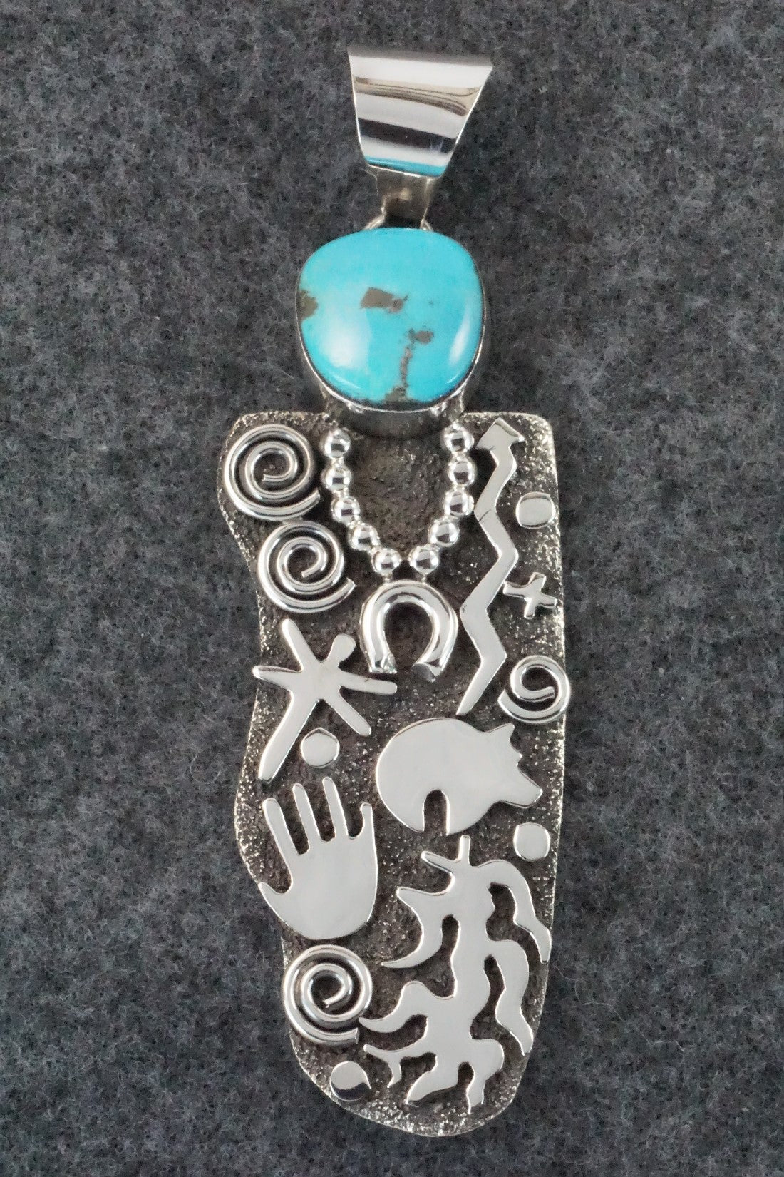 Turquoise & Sterling Silver Pendant - Alex Sanchez