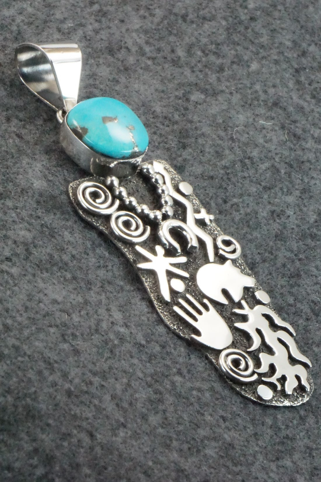 Turquoise & Sterling Silver Pendant - Alex Sanchez