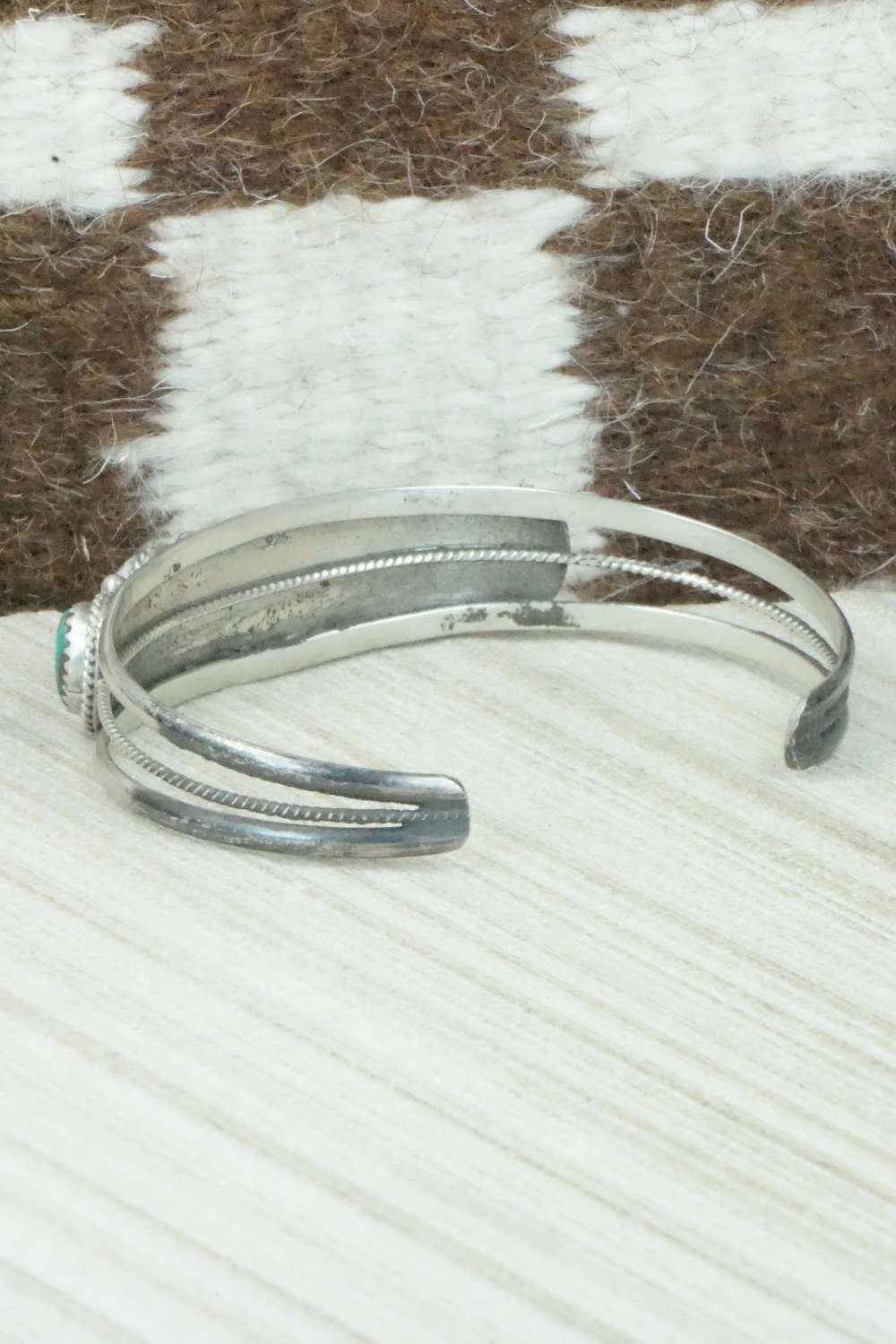 Turquoise & Sterling Silver Bracelet - Navajo