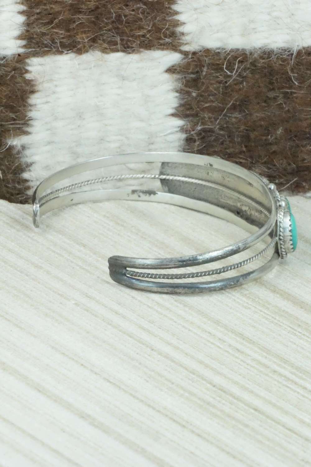 Turquoise & Sterling Silver Bracelet - Navajo