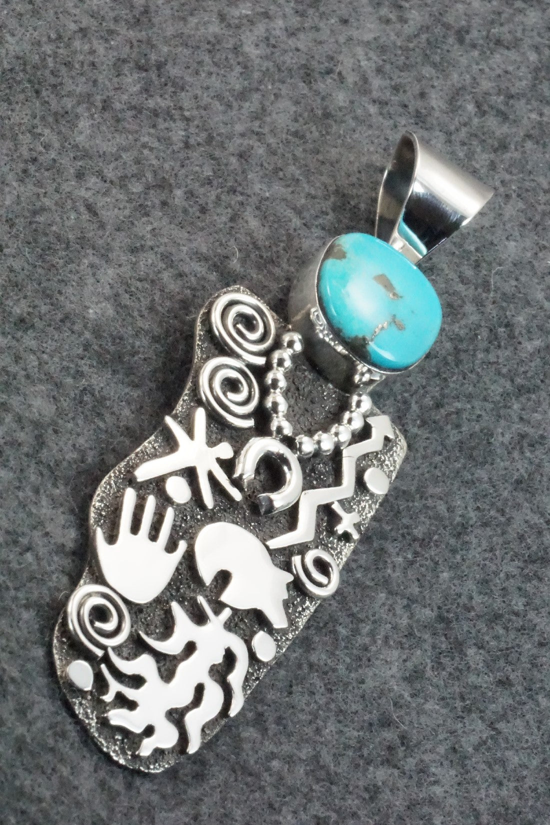 Turquoise & Sterling Silver Pendant - Alex Sanchez