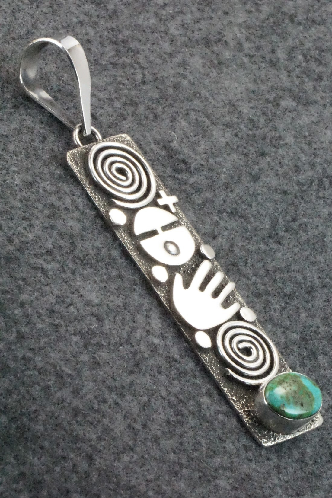 Turquoise & Sterling Silver Pendant - Alex Sanchez
