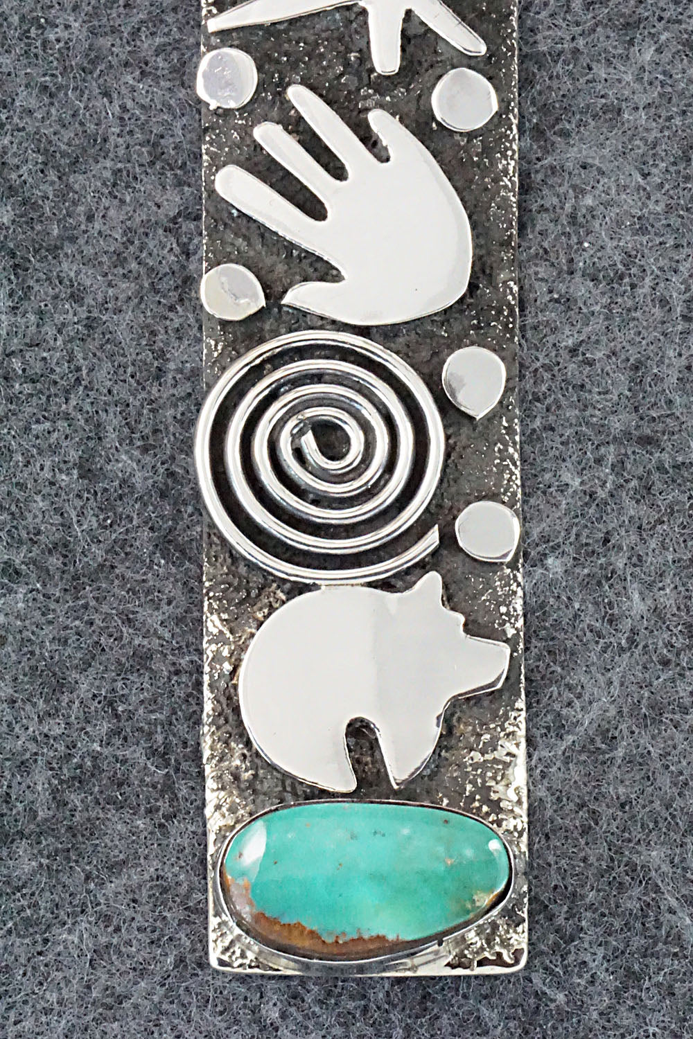 Turquoise & Sterling Silver Pendant - Alex Sanchez