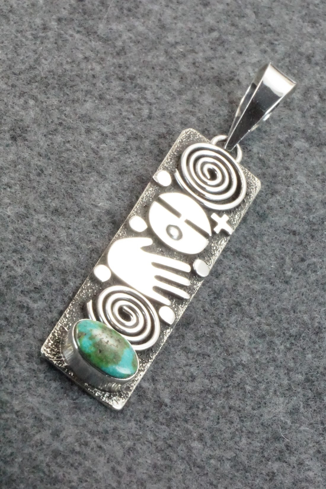 Turquoise & Sterling Silver Pendant - Alex Sanchez