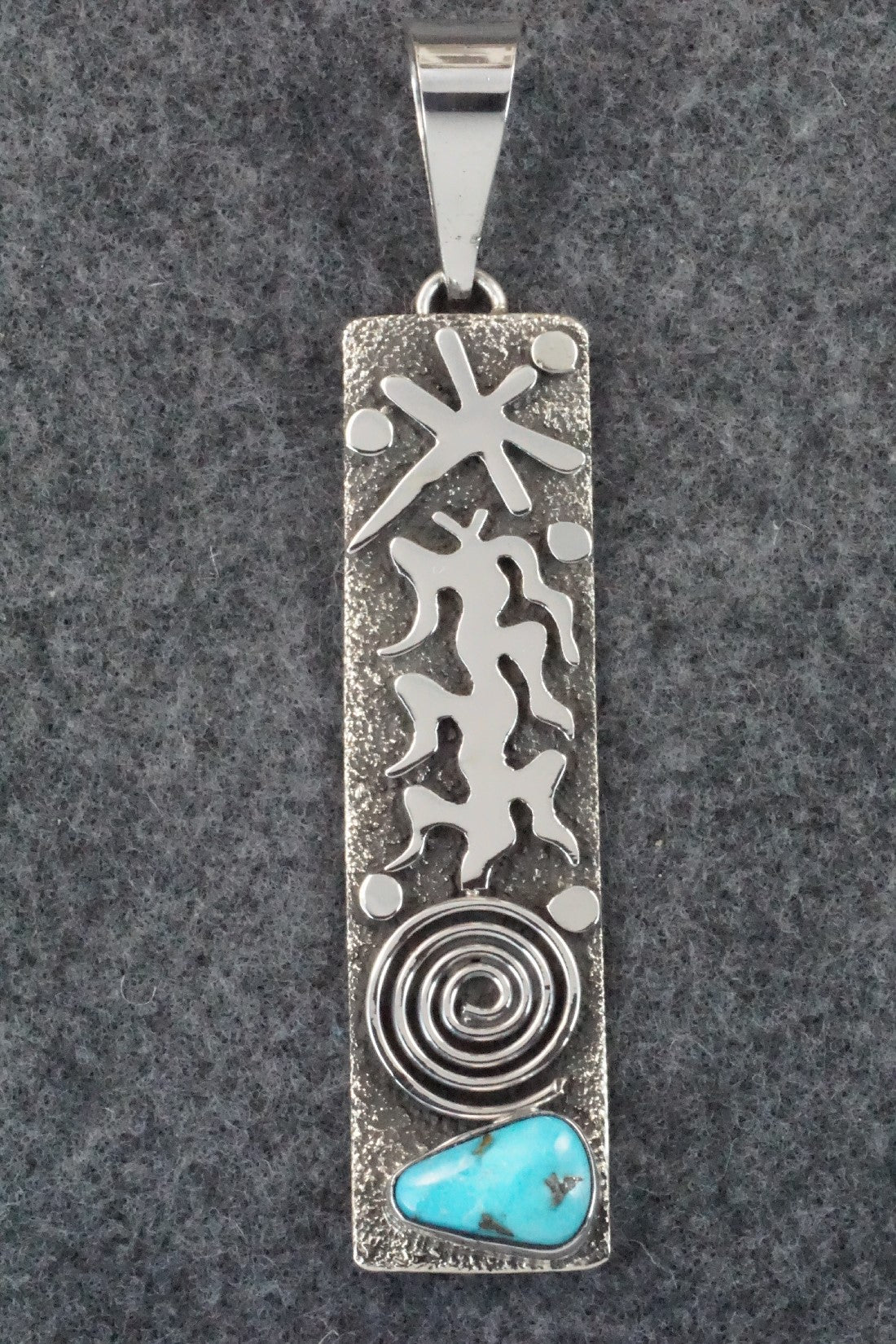 Turquoise & Sterling Silver Pendant - Alex Sanchez