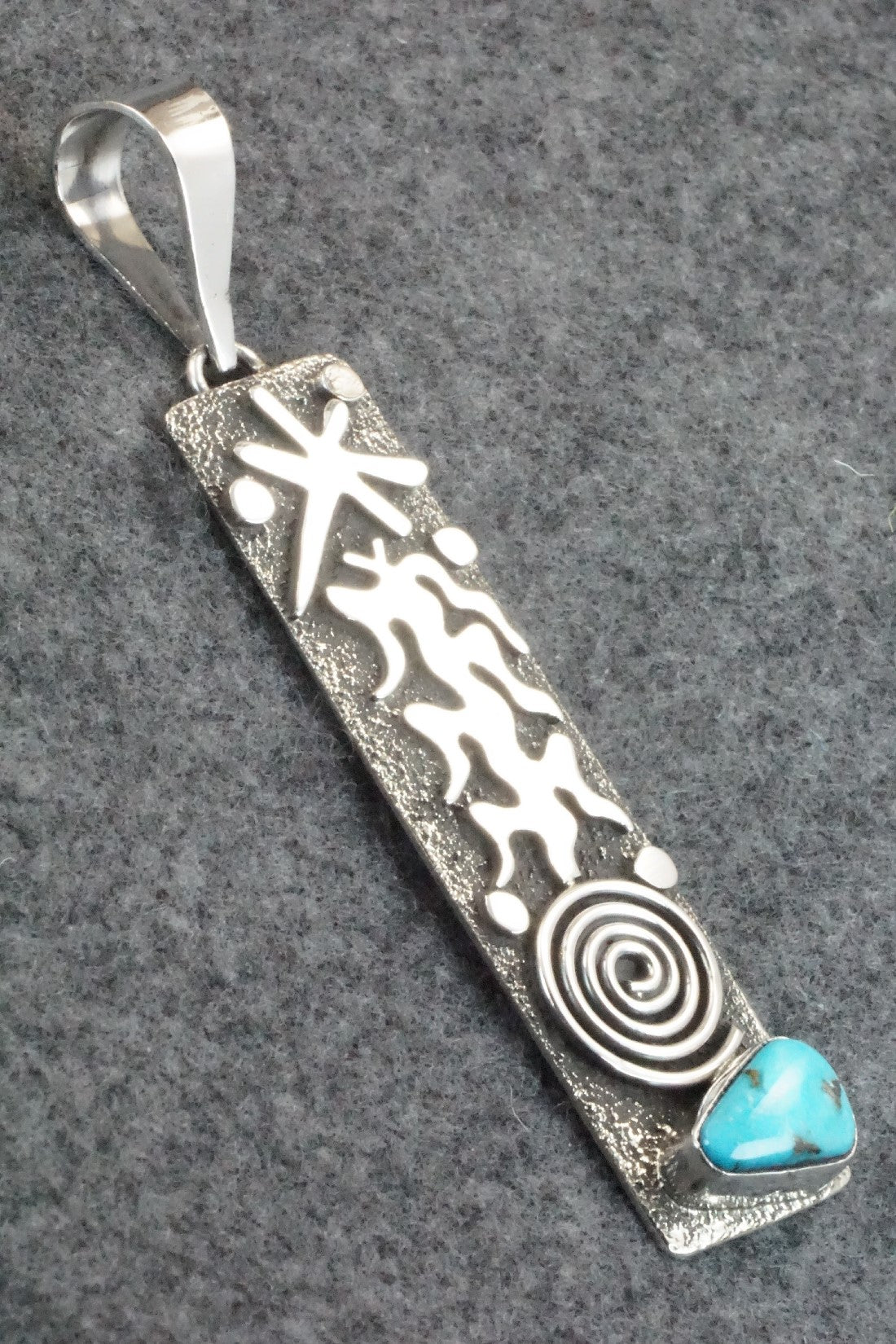 Turquoise & Sterling Silver Pendant - Alex Sanchez