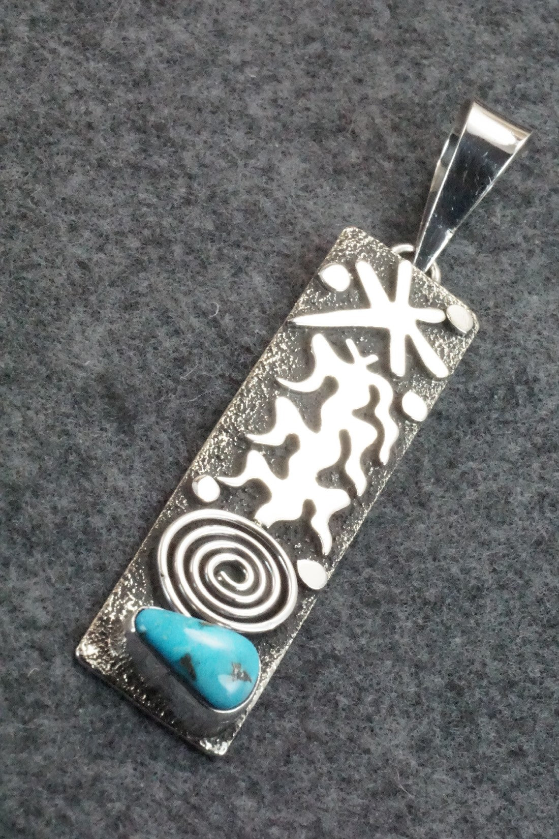 Turquoise & Sterling Silver Pendant - Alex Sanchez