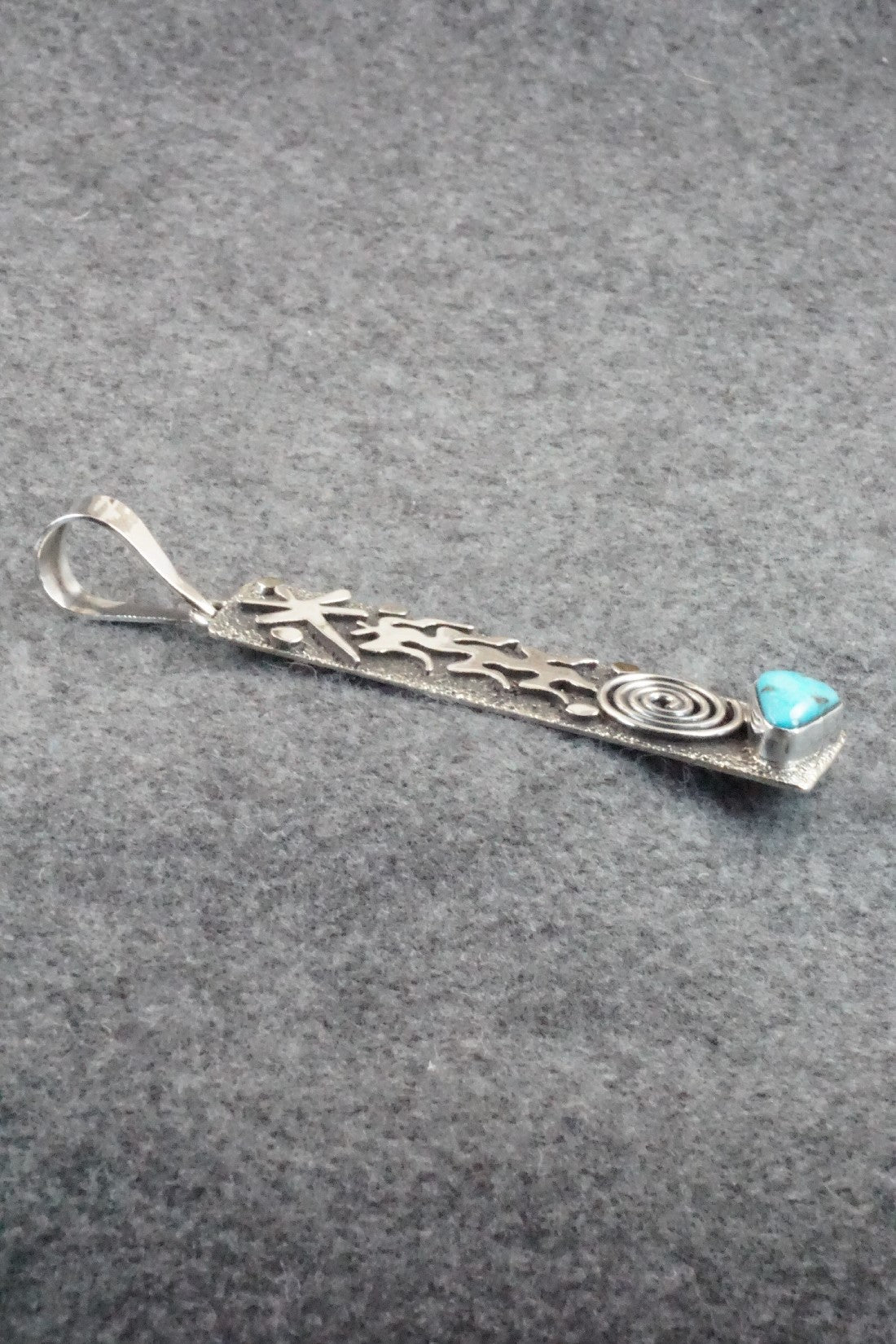 Turquoise & Sterling Silver Pendant - Alex Sanchez