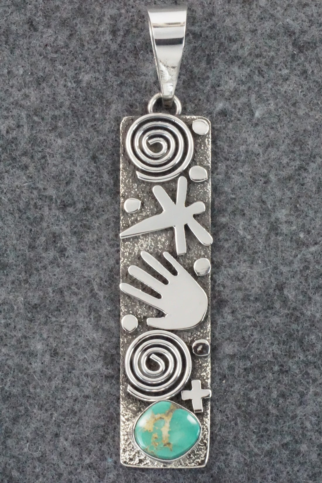 Turquoise & Sterling Silver Pendant - Alex Sanchez