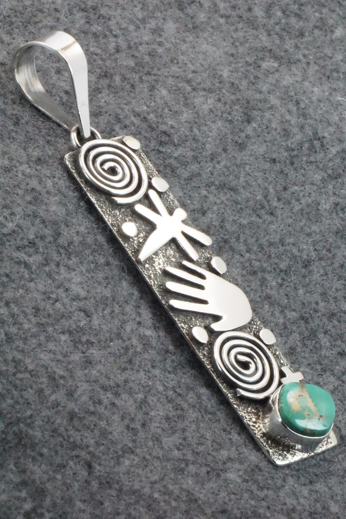 Turquoise & Sterling Silver Pendant - Alex Sanchez