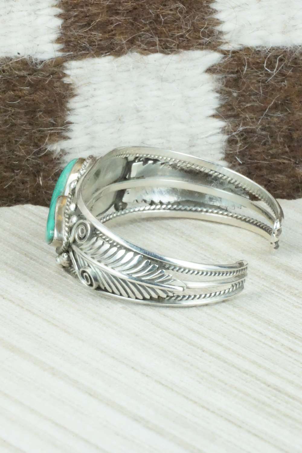 Turquoise & Sterling Silver Bracelet - Navajo