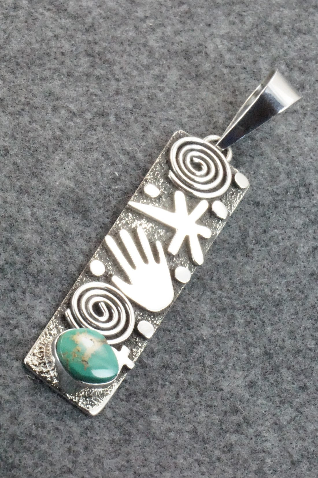 Turquoise & Sterling Silver Pendant - Alex Sanchez