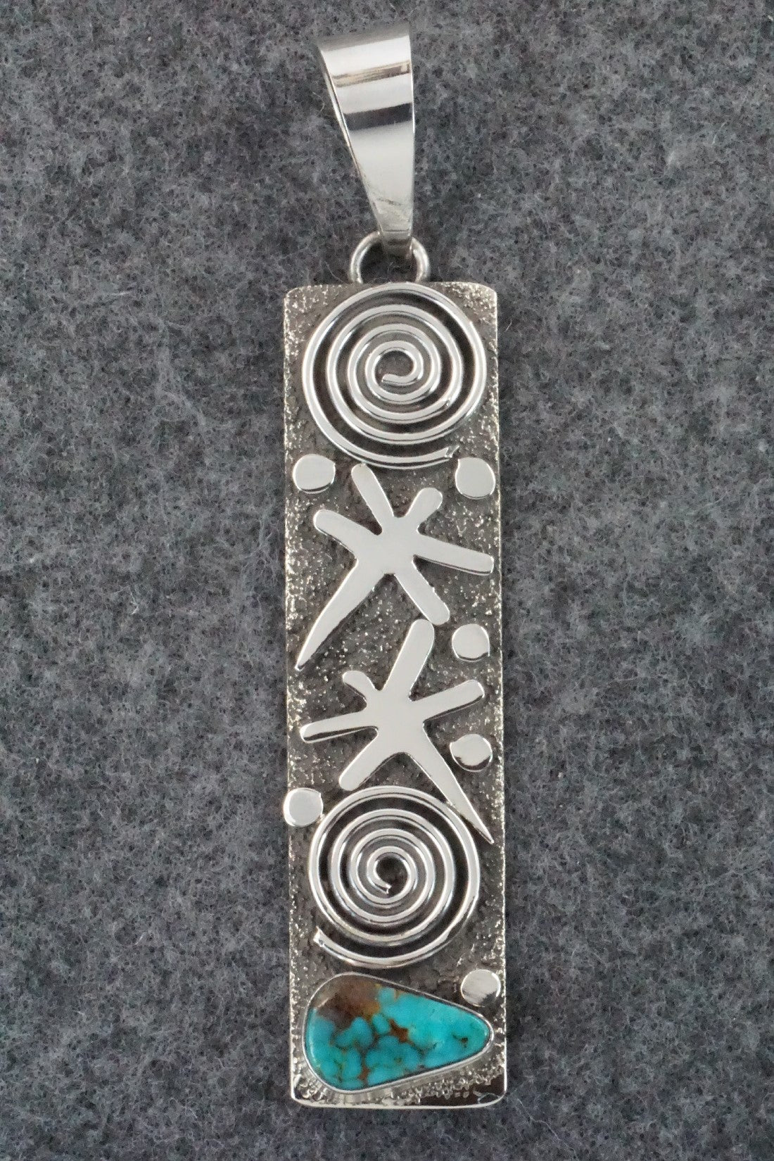 Turquoise & Sterling Silver Pendant - Alex Sanchez