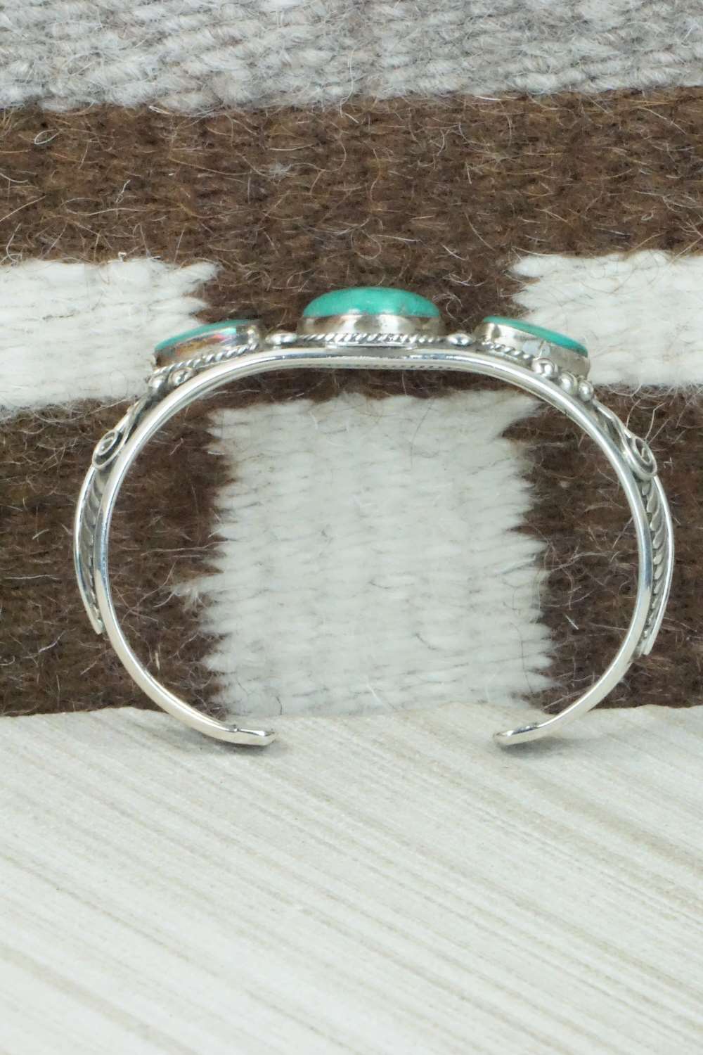 Turquoise & Sterling Silver Bracelet - Navajo