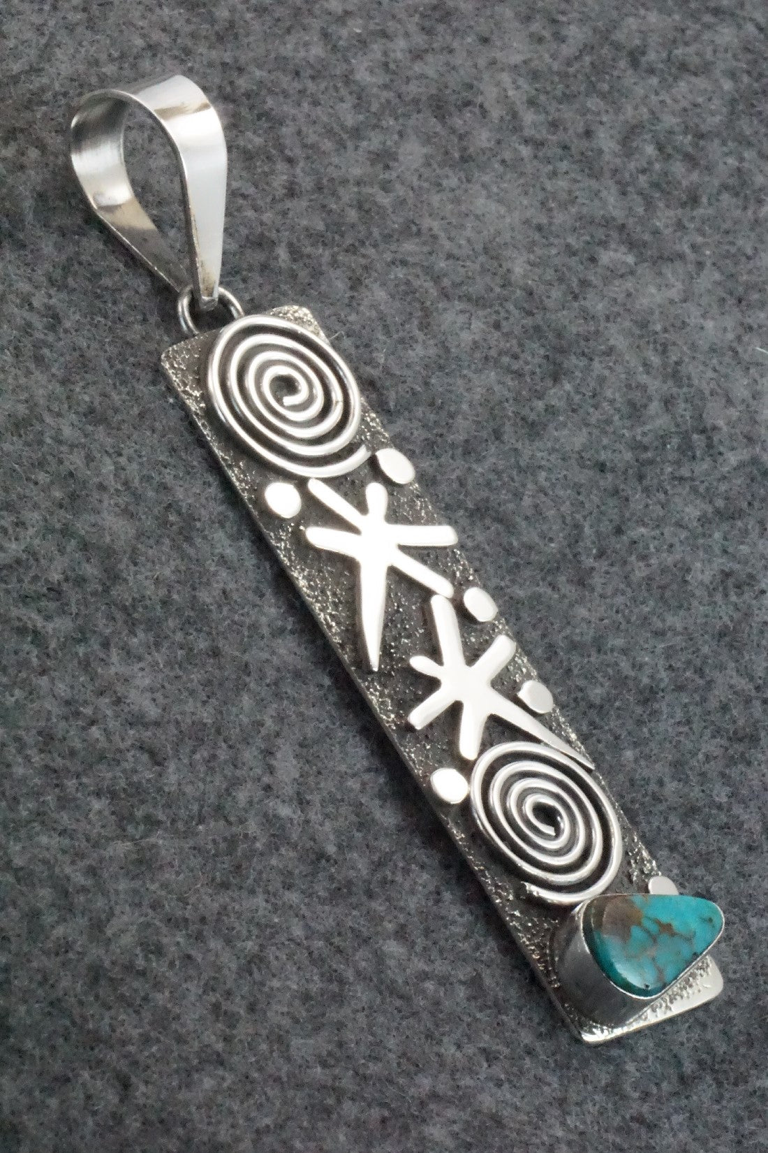 Turquoise & Sterling Silver Pendant - Alex Sanchez