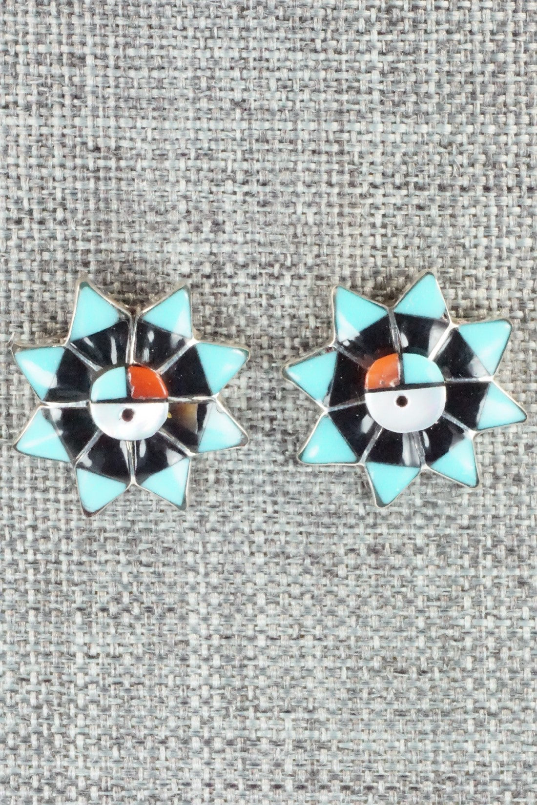 Multi Stone & Sterling Silver Earrings - Clayton Vacit