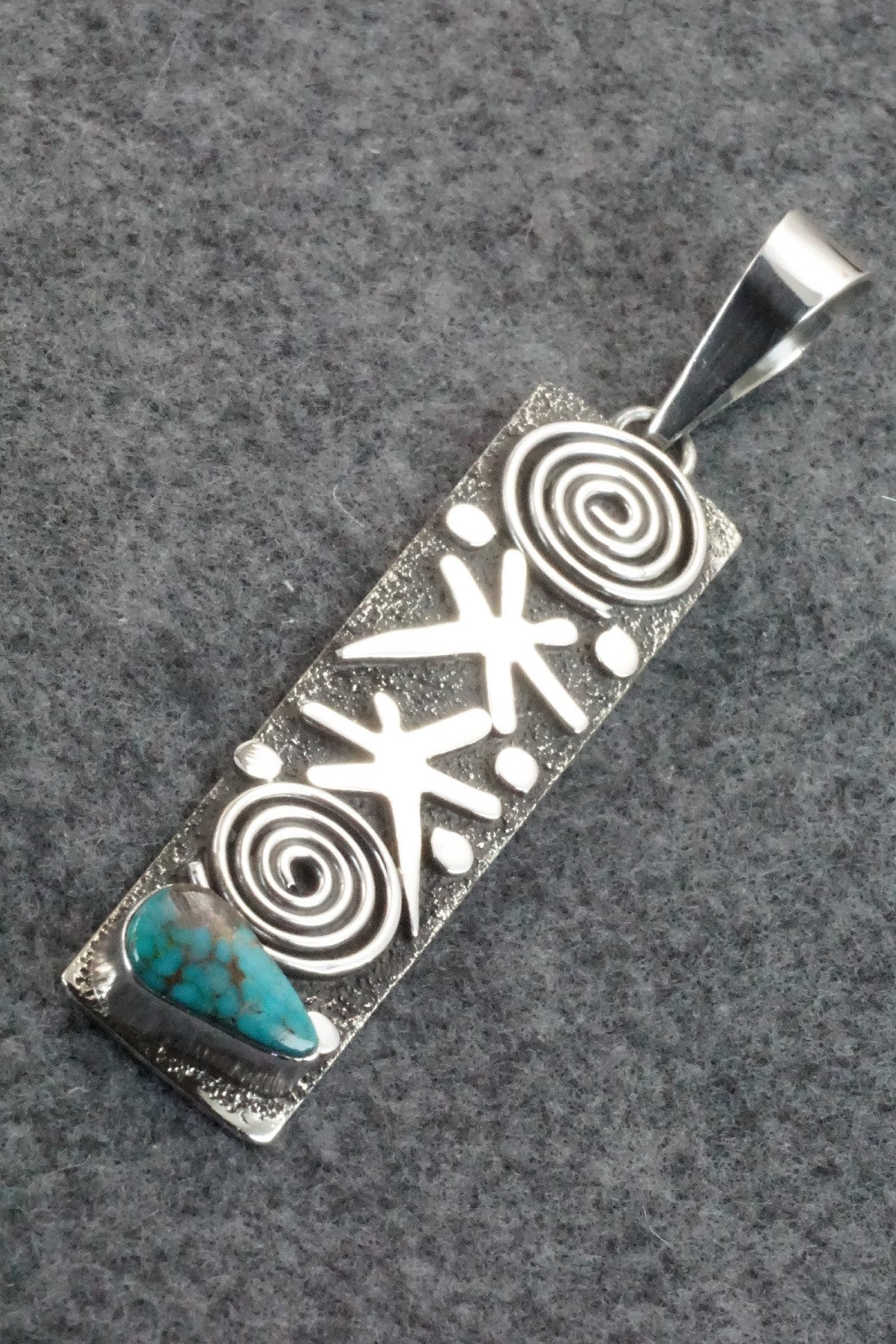 Turquoise & Sterling Silver Pendant - Alex Sanchez