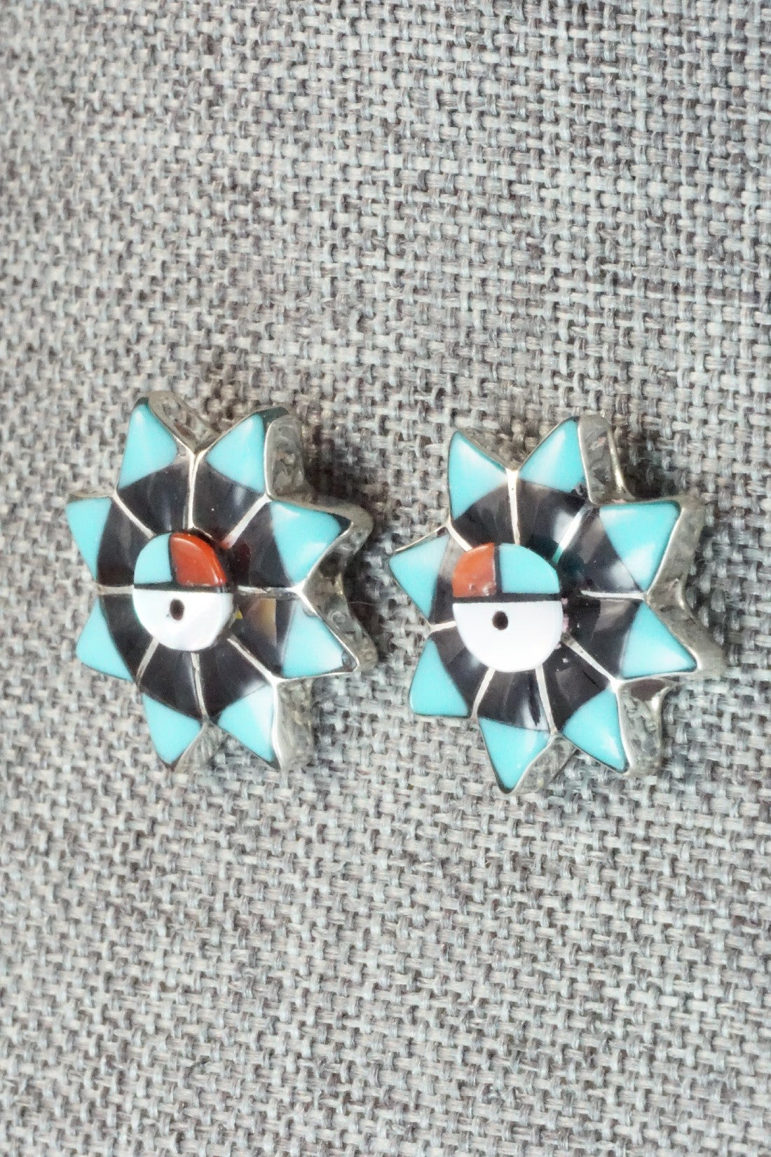Multi Stone & Sterling Silver Earrings - Clayton Vacit