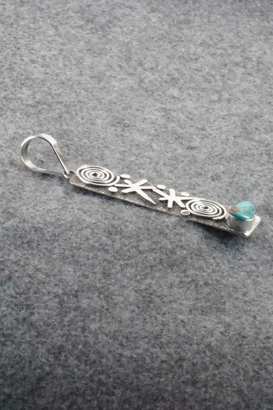 Turquoise & Sterling Silver Pendant - Alex Sanchez