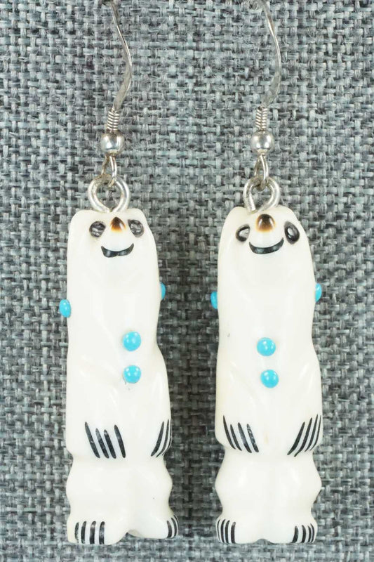 Antler & Sterling Silver Earrings - Claudia Peina