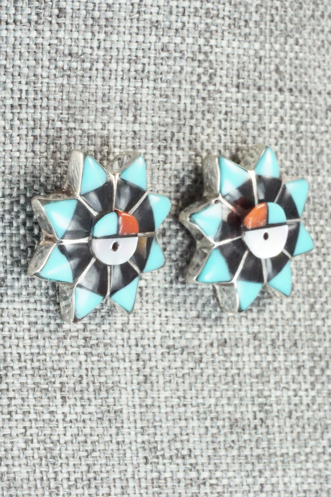Multi Stone & Sterling Silver Earrings - Clayton Vacit