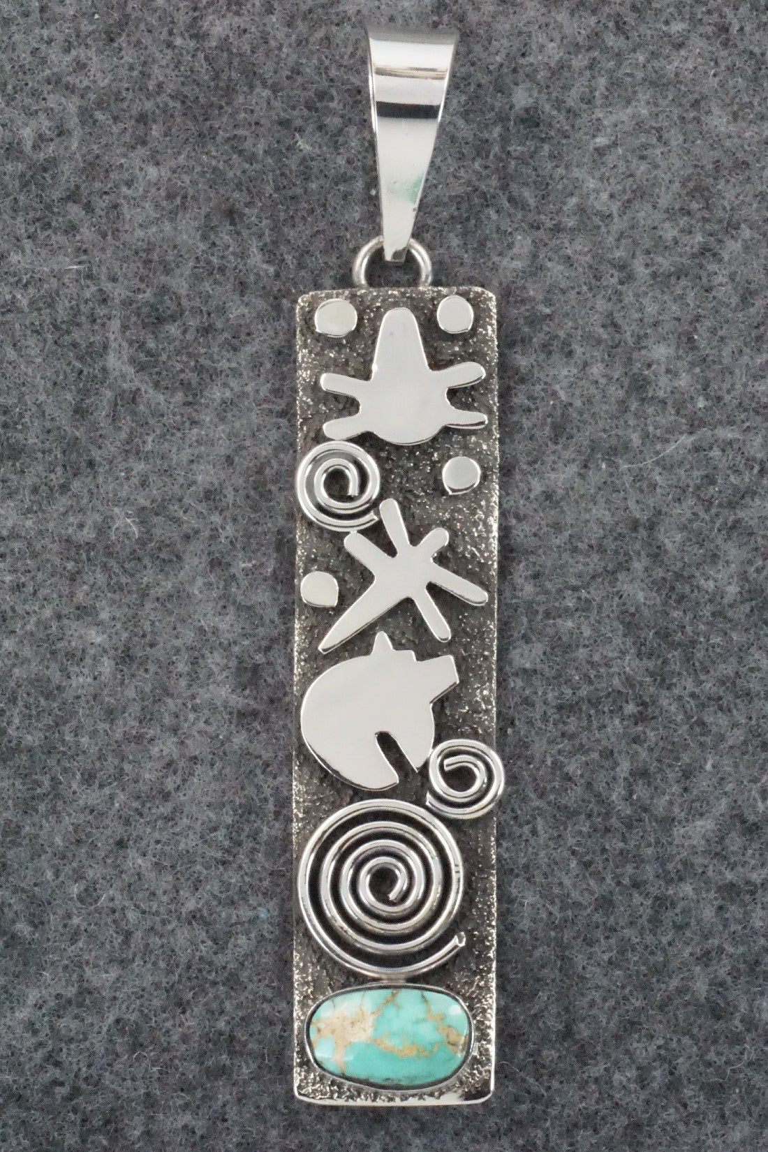 Turquoise & Sterling Silver Pendant - Alex Sanchez