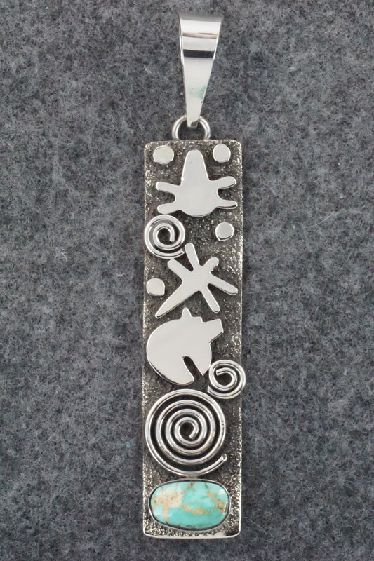 Turquoise & Sterling Silver Pendant - Alex Sanchez
