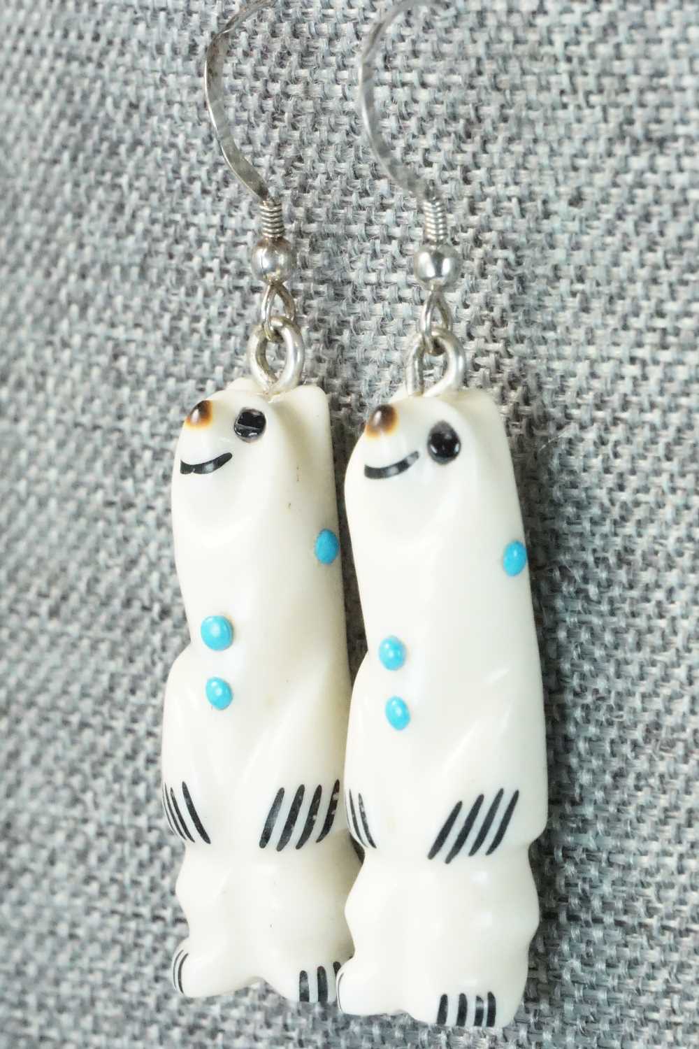 Antler & Sterling Silver Earrings - Claudia Peina