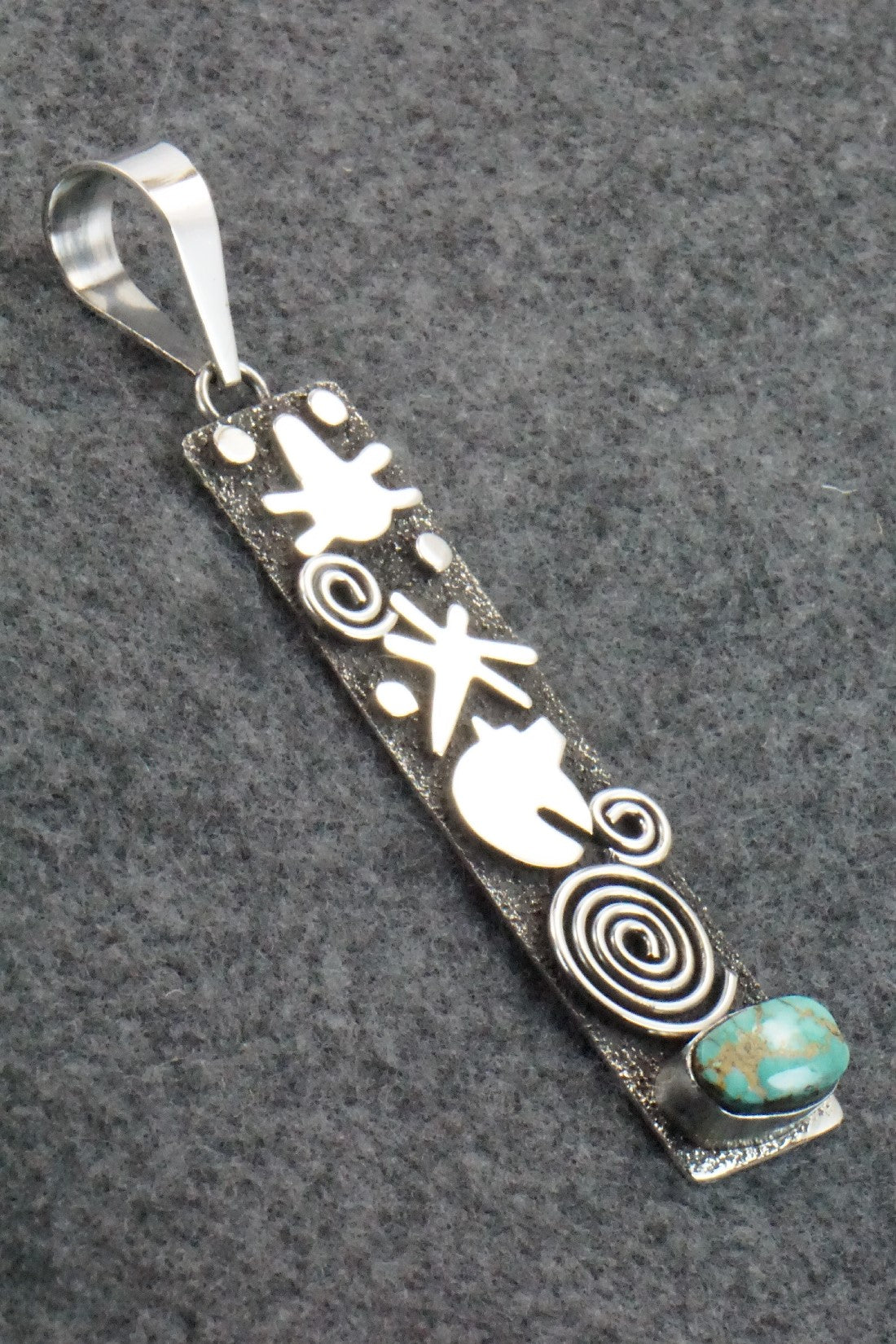 Turquoise & Sterling Silver Pendant - Alex Sanchez