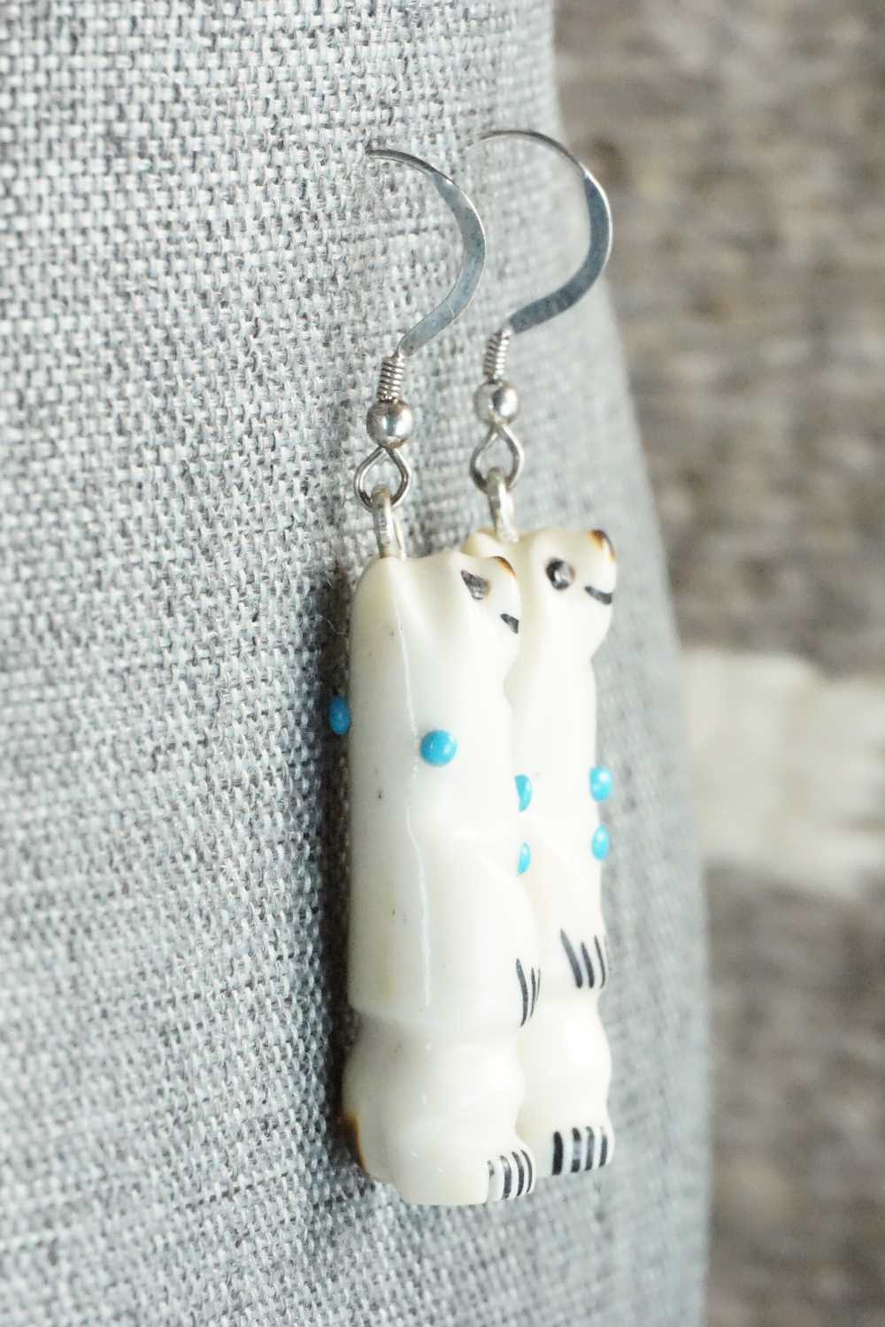 Antler & Sterling Silver Earrings - Claudia Peina