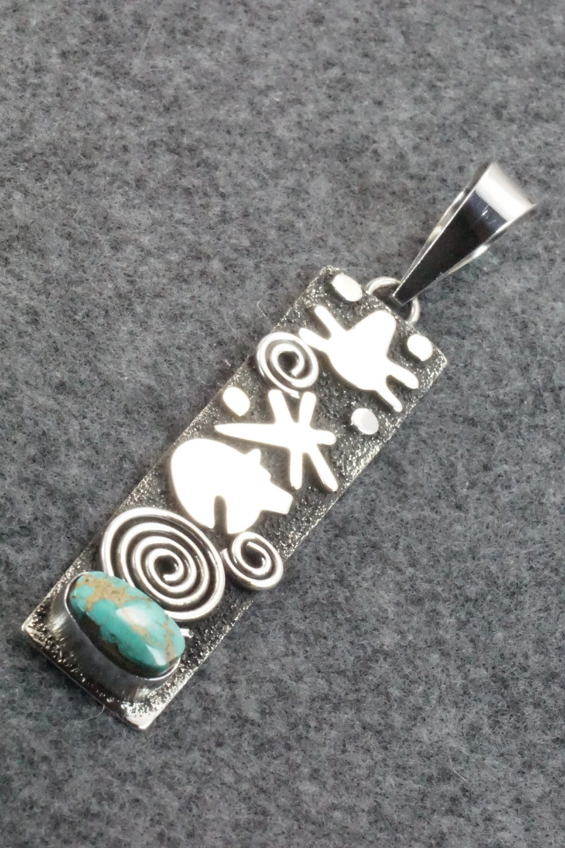 Turquoise & Sterling Silver Pendant - Alex Sanchez