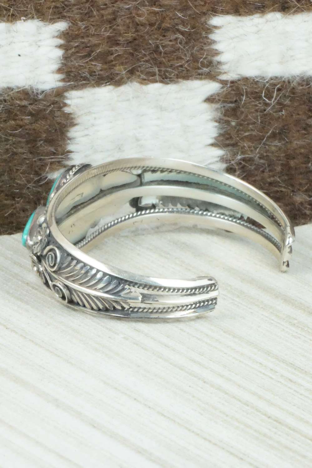Turquoise & Sterling Silver Bracelet - Navajo